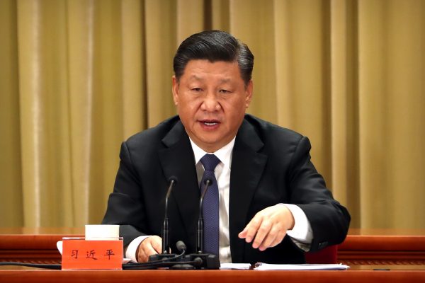 Chinese President Xi Jinping speaks during an event to commemorate the 40th anniversary of the "Message to Compatriots in Taiwan" at the Great Hall of the People in Beijing, China January 2, 2019. REUTERS/Mark Schiefelbein/Pool - RC131D1A8650